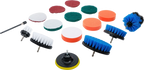 Conjunto de discos para polir / lixar e acessórios de escova | para perfuradoras | 16 peças