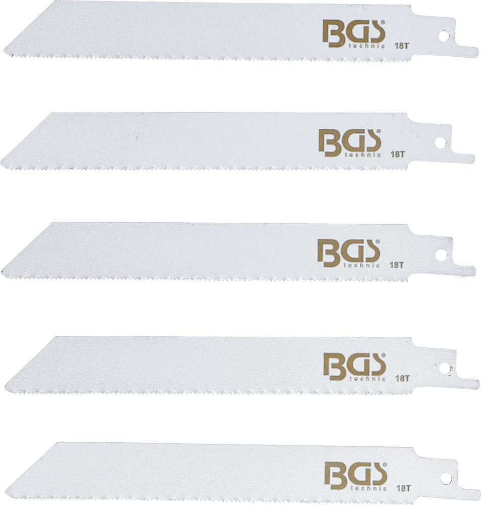 Conjunto de lâminas de serra sabre | para BGS 70993, 74520 | 5 peças