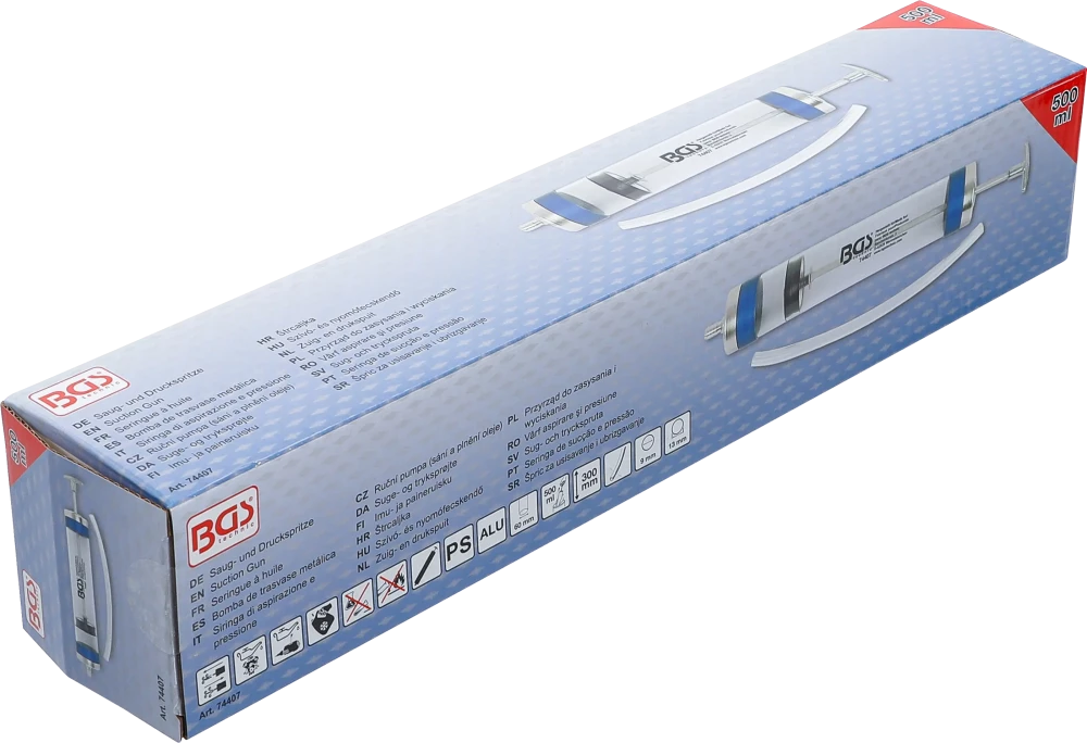 Seringa de sucção e pressão | 500 ml