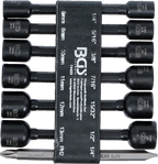 Conjunto de encaixes para chave de caixa sextavados | Entrada de sextavado externo 6,3 mm (1/4") | para perfuradoras | 1/4 - 1/2", 6 - 13 mm | 14 peças