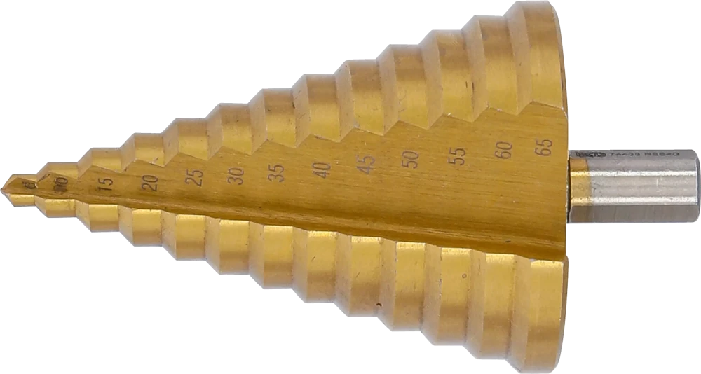 Broca escalonada | de nitrato de titânio | Ø 6 - 65 mm