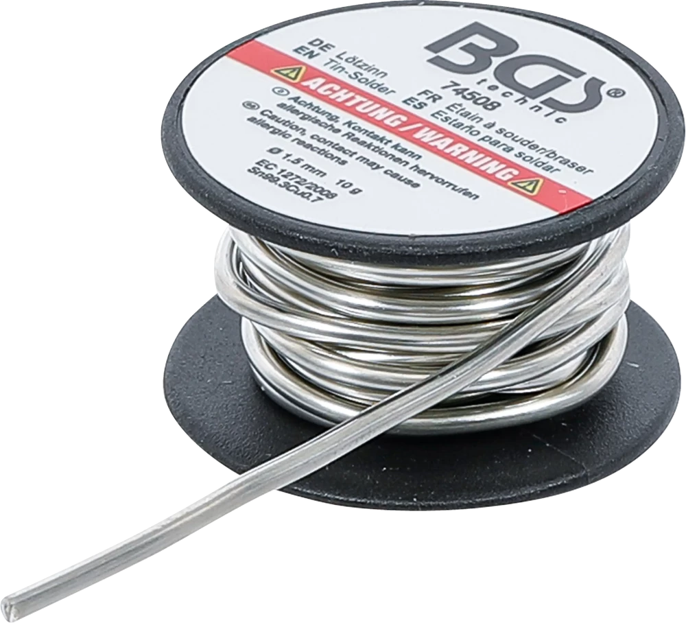 Fio de solda | em rolo | sem chumbo | Ø 1,5 mm | 10 g