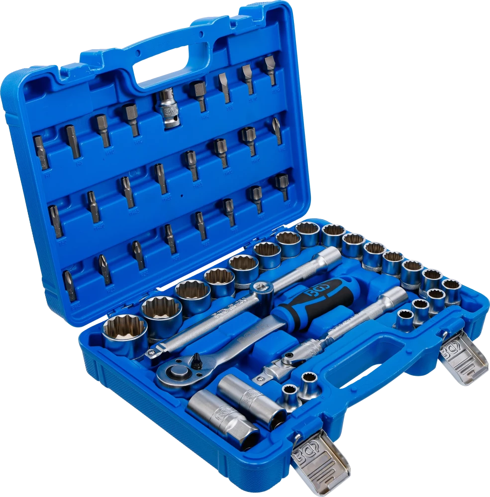 Conjunto de Chaves de Caixa Bihexagonais 1/2" | 8-32 mm | 51 Peças