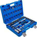 Conjunto de Chaves de Caixa Bihexagonais 1/2" | 8-32 mm | 51 Peças