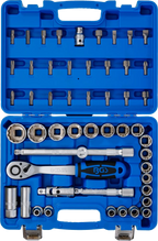 Conjunto de Chaves de Caixa Bihexagonais 1/2" | 8-32 mm | 51 Peças