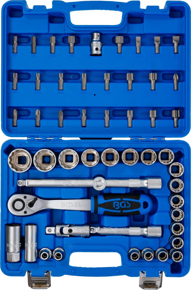 Conjunto de Chaves de Caixa Bihexagonais 1/2" | 8-32 mm | 51 Peças