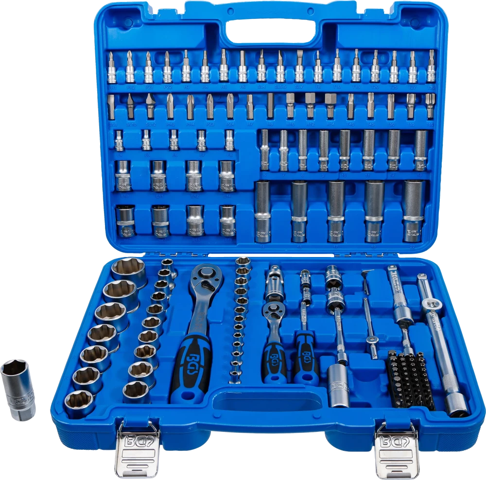 Conjunto de Chaves de Caixa Super Lock 1/4"+1/2" | 150 Peças