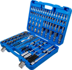 Conjunto de Chaves de Caixa Super Lock 1/4"+1/2" | 150 Peças