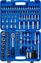 Conjunto de Chaves de Caixa Super Lock 1/4"+1/2" | 150 Peças