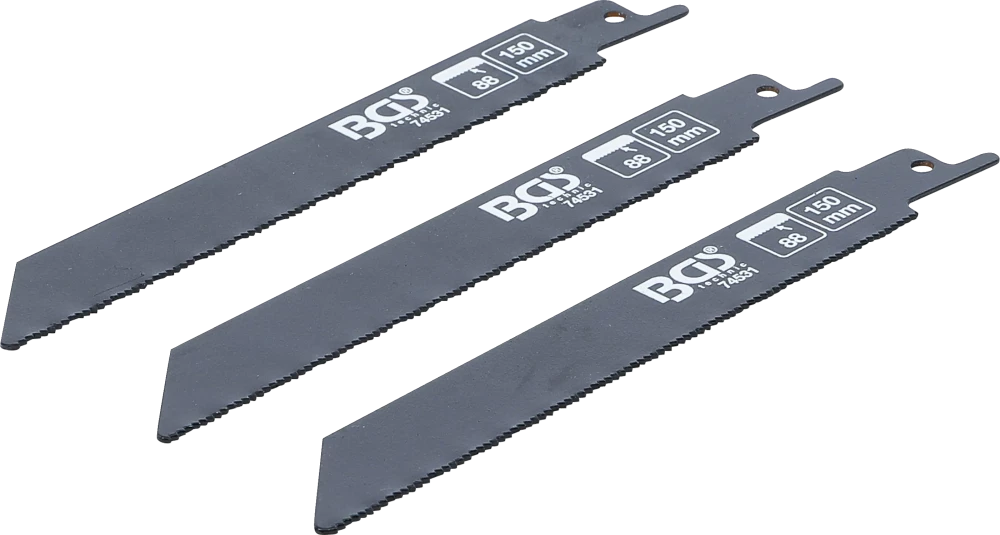 Conjunto de lâminas de serra sabre | para metal | para BGS 7367 | 3 peças