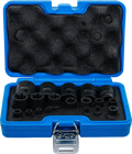 Conjunto de encaixes para chave de caixa de impacto | perfil em E Plus | 6,3 mm (1/4"), 10 mm (3/8"), 12,5 mm (1/2") | EP4 - E32 | 19 peças