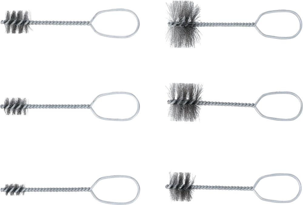 Conjunto de escova para limpeza de furos | 6 peças