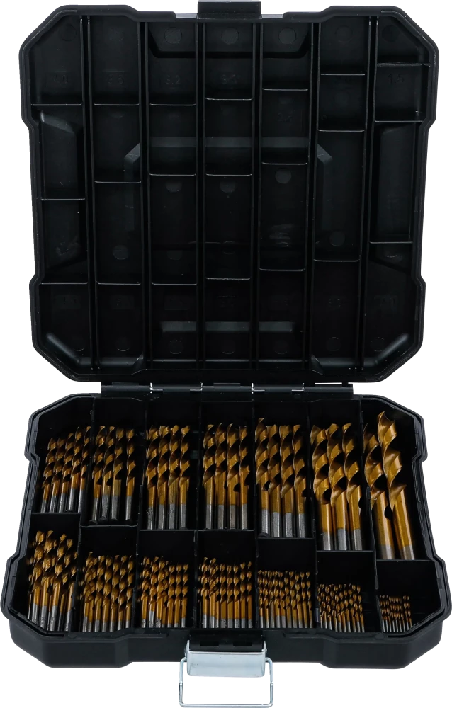 Conjunto de brocas helicoidais de HSS | 1,5 - 10 mm | 92 peças