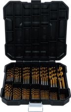 Conjunto de brocas helicoidais de HSS | 1,5 - 10 mm | 92 peças