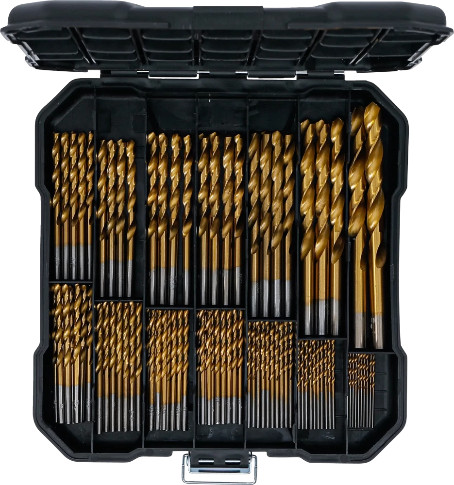 Conjunto de brocas helicoidais de HSS | 1,5 - 10 mm | 92 peças