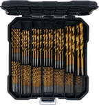 Conjunto de brocas helicoidais de HSS | 1,5 - 10 mm | 92 peças