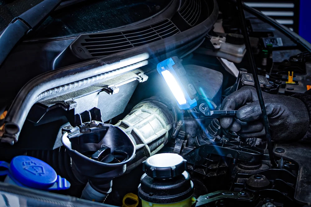 Lanterna de trabalho LED COB | articulada