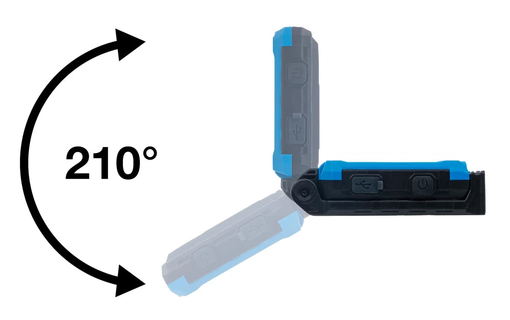 Lanterna de trabalho LED COB | articulada