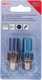 Conjunto de machos de roscar com perno-guia | para sensores | 2 peças