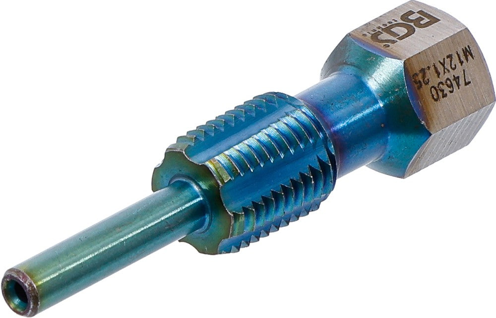 Macho de roscar com perno-guia | para sensores de temperatura | M12 x 1.25