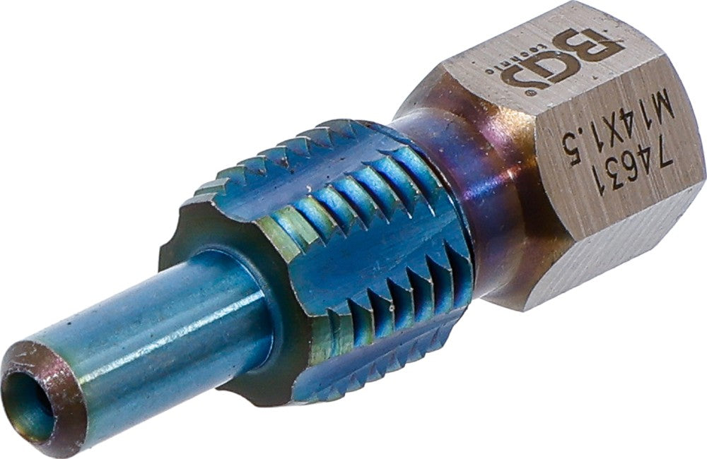 Macho de roscar com perno-guia | para sensores de temperatura | M14 x 1,5