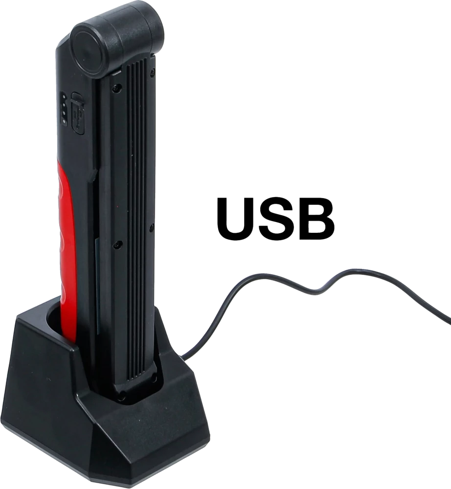 Lanterna articulada a bateria | LED COB | 6,5 W | com estação de carregamento