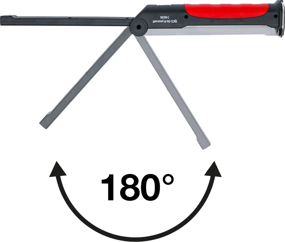 Lanterna articulada a bateria | LED COB | 6,5 W | com estação de carregamento