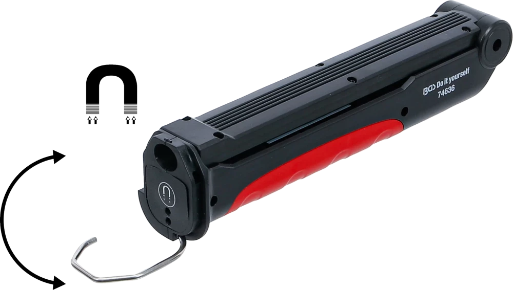 Lanterna articulada a bateria | LED COB | 6,5 W | com estação de carregamento