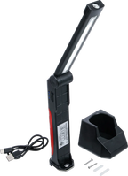 Lanterna articulada a bateria | LED COB | 6,5 W | com estação de carregamento