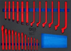 Inserção para carrinho de ferramentas 3/3: Conjunto de ferramentas de afinação do motor | para Ford, VW, Seat, Mazda, Volvo