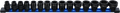 Conjunto de encaixes para chave de caixa de impacto sextavados, extra planos | Entrada de quadrado interno de 12,5 mm (1/2") | 10 - 24 mm | 15 peças