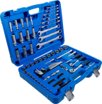 Conjunto de Chaves de Caixa Sextavadas 1/4"+3/8" | 92 Peças