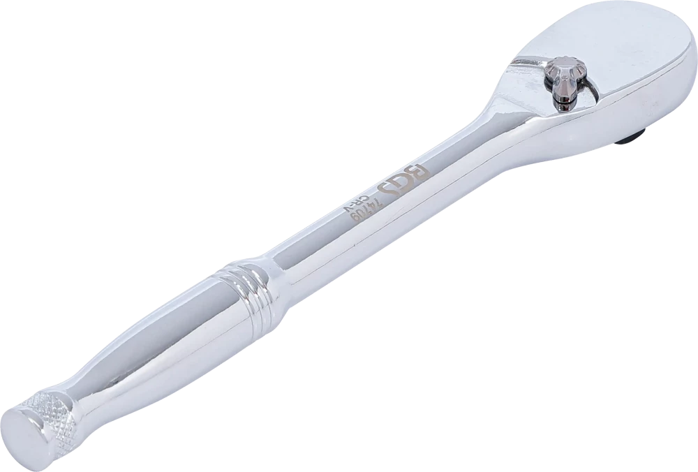 Roquete reversível | Aço sólido | dentado fino | 6,3 mm (1/4")