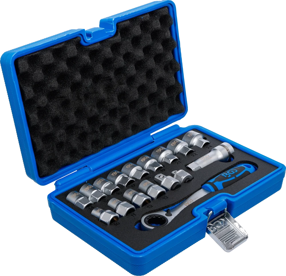 Conjunto de Chaves de Caixa de Passagem Gear Lock | 10-24 mm | 17 Peças