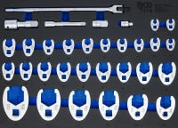 Conjunto de chaves hexagonais de boca aberta | 12,5 mm (1/2") | 20 - 32 mm | 13 peças