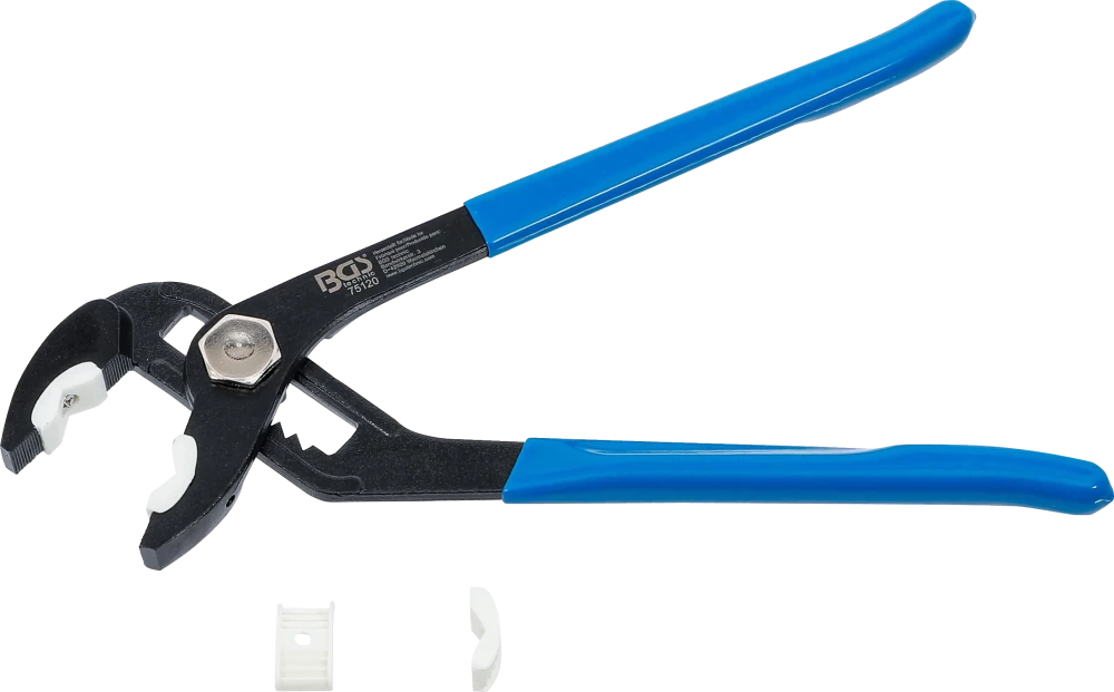 Alicate especial para guarnições/Alicate para conectores | com mandíbulas protetoras de plástico | 250 mm