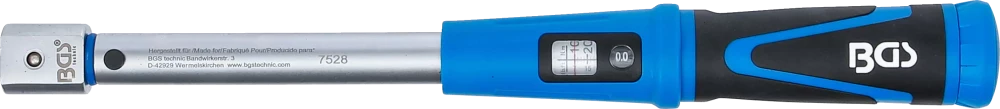 Chave de torque | 10 - 50 Nm | para ferramentas de inserção de 9 x 12 mm
