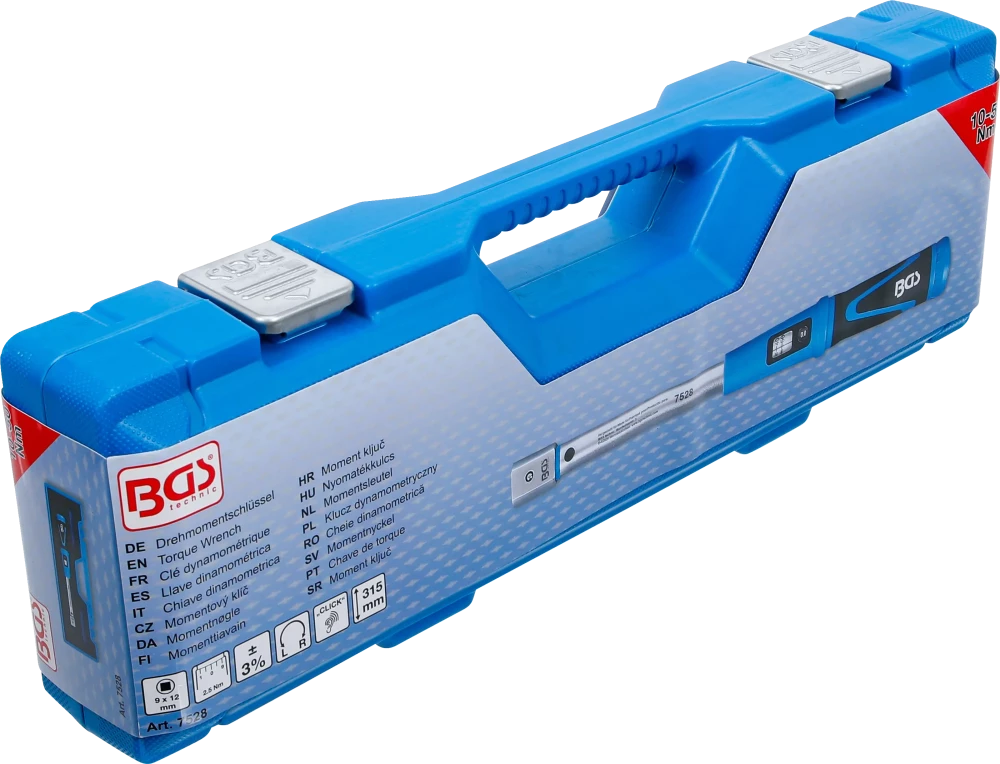 Chave de torque | 10 - 50 Nm | para ferramentas de inserção de 9 x 12 mm
