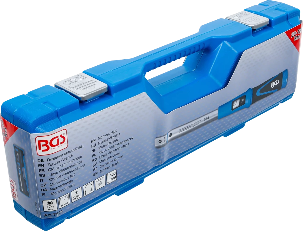 Chave de torque | 20 - 120 Nm | para ferramentas de inserção de 9 x 12 mm