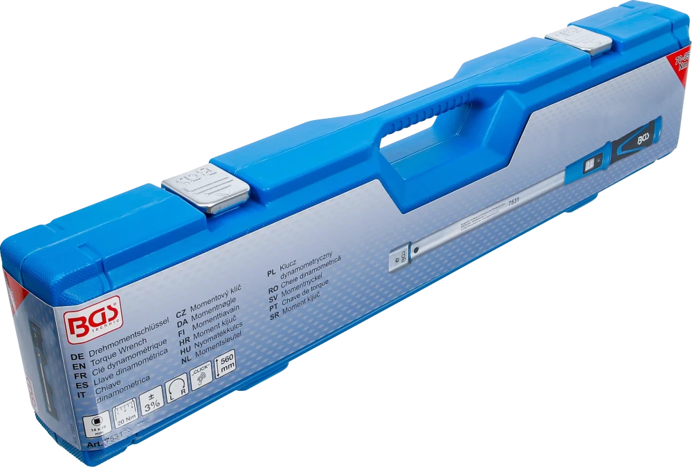 Chave de torque | 70 - 350 Nm | para ferramentas de inserção de 14 x 18 mm