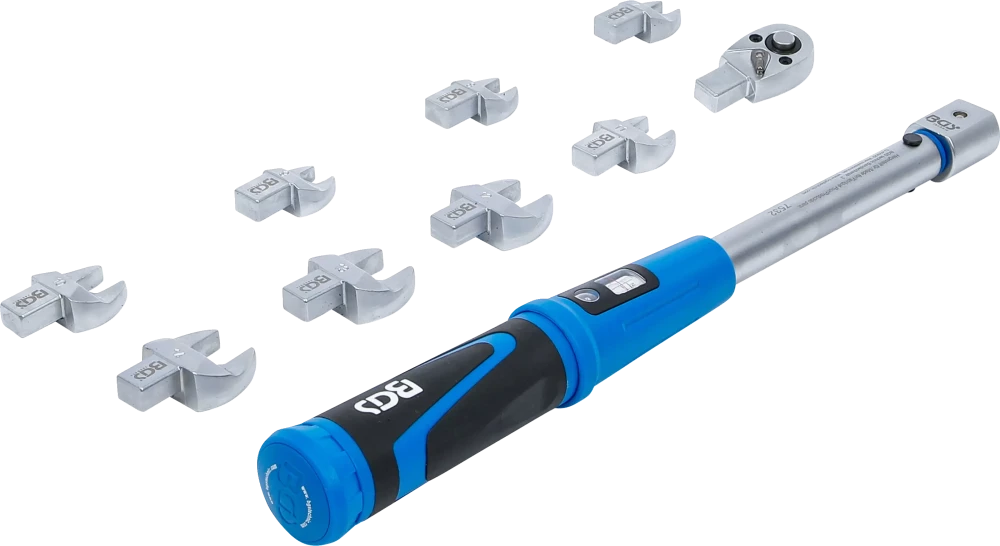 Conjunto de chaves dinamométricas | para ferramentas de encaixe de 9 x 12 mm | 10 - 50 Nm | 10 peças