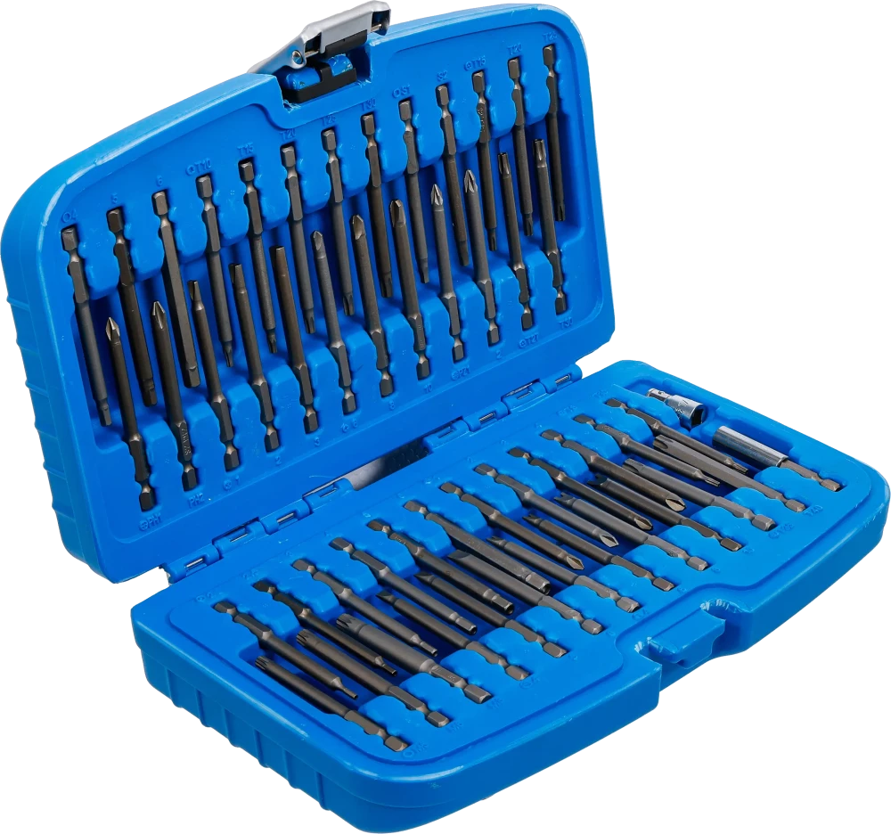 Conjunto de pontas de parafusos de fixação, compridas | 51 peças