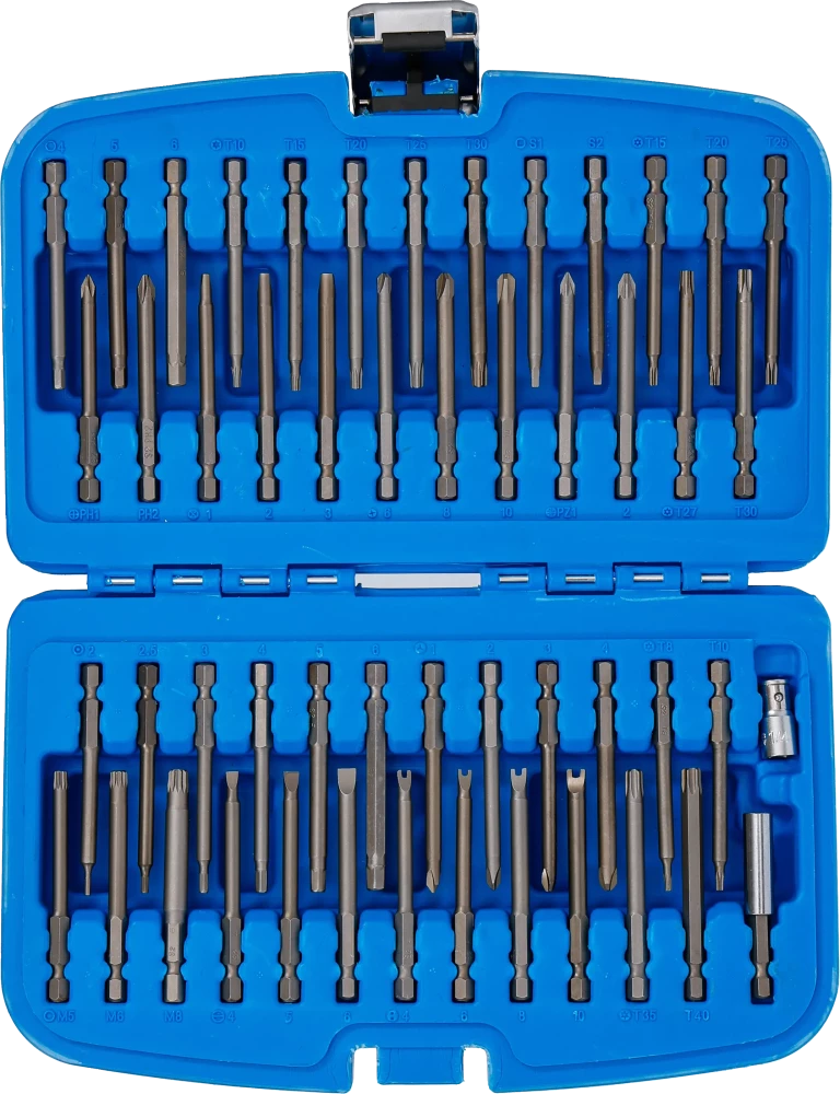 Conjunto de pontas de parafusos de fixação, compridas | 51 peças