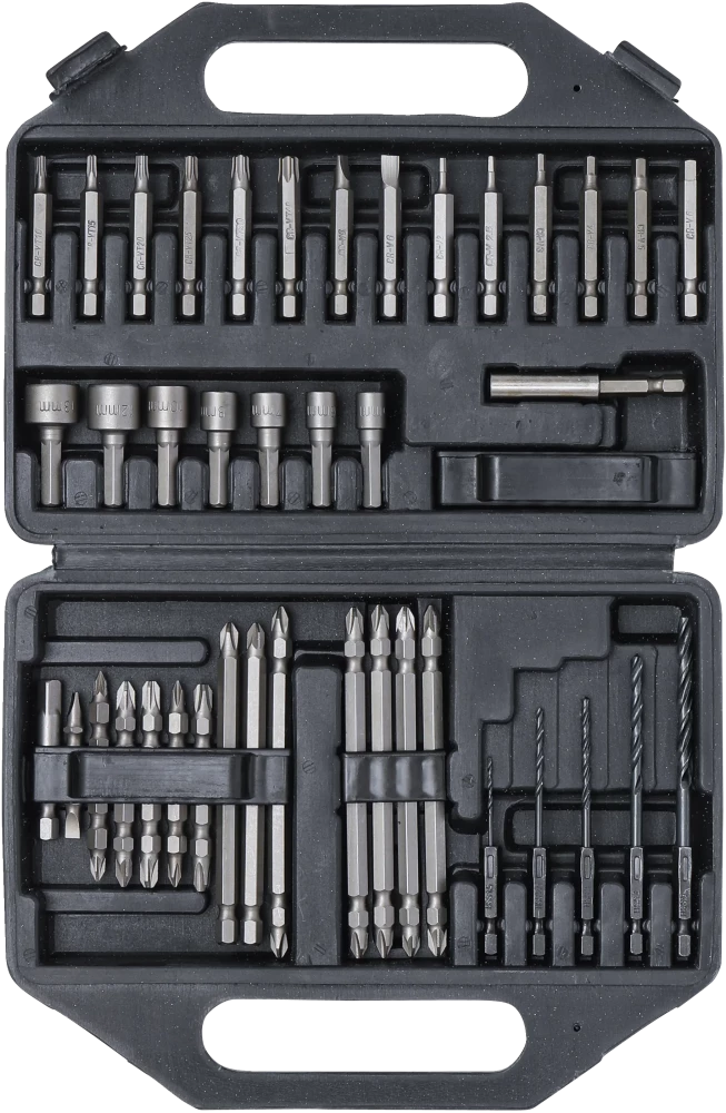 Conjunto de pontas para perfuradoras | Entrada de sextavado externo 6,3 mm (1/4") | 41 peças