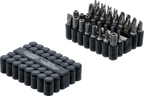 Conjunto de pontas | curtas | Entrada de sextavado externo 6,3 mm (1/4") | diferentes perfis | 33 peças