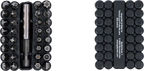 Conjunto de pontas | curtas | Entrada de sextavado externo 6,3 mm (1/4") | diferentes perfis | 33 peças