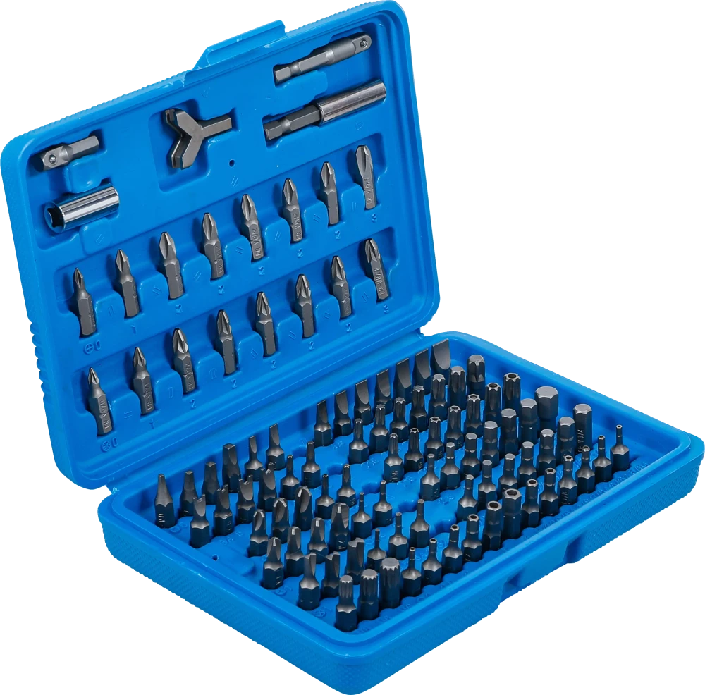 Conjunto de pontas de segurança | Entrada de sextavado externo 6,3 mm (1/4") | 100 peças