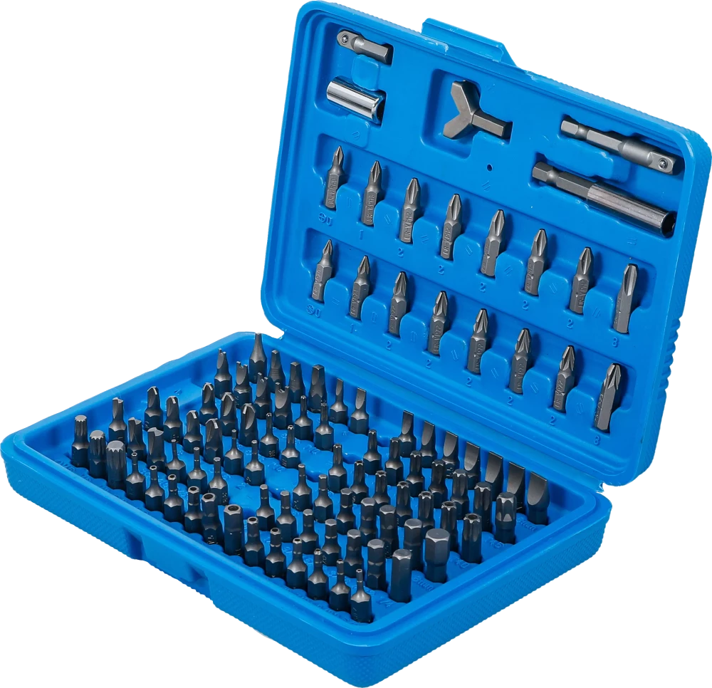 Conjunto de pontas de segurança | Entrada de sextavado externo 6,3 mm (1/4") | 100 peças