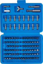 Conjunto de pontas de segurança | Entrada de sextavado externo 6,3 mm (1/4") | 100 peças