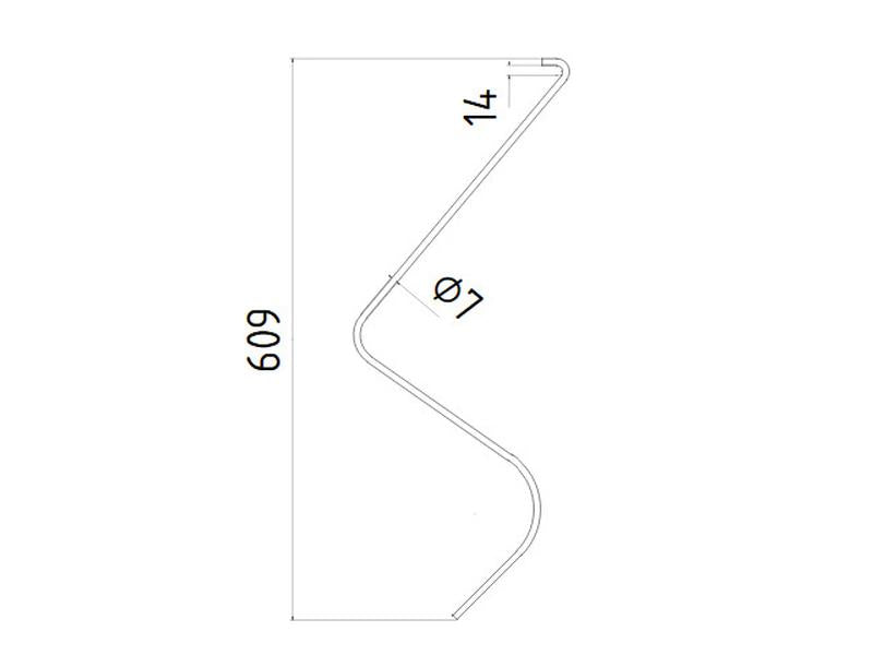 Mola Comp:440mm, Larg:280mm, Ø - para Sitrex Aplicavel em: ST1 (S.77032)